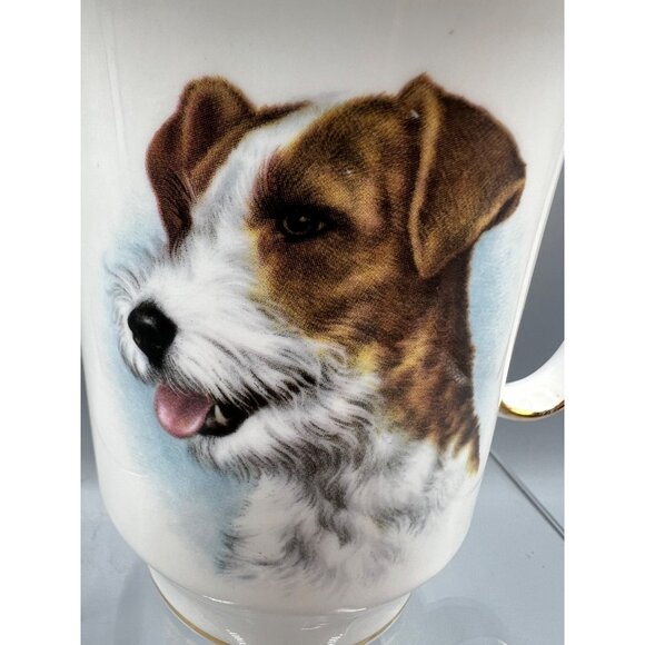 British Royal Windsor Coffee Cup Jack Russell Terrier Fine Bone China Mug Englan - Picture 2 of 15
